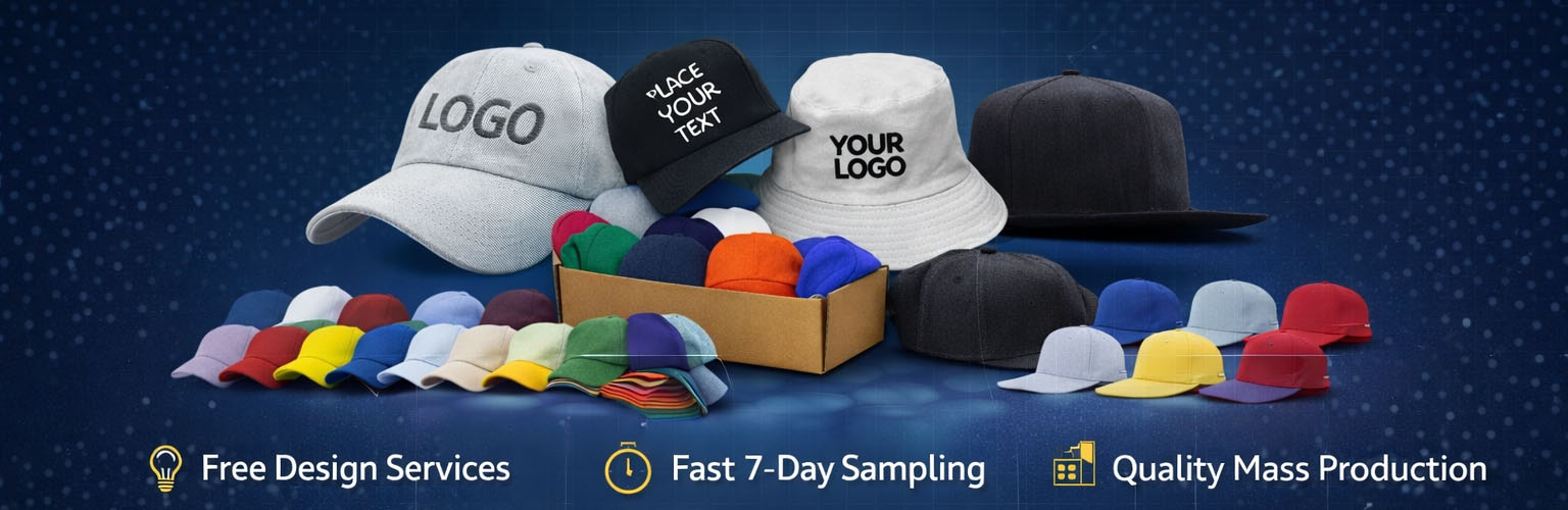 Custom Cap Manufacturers in Delhi India offering promotional, sports, baseball and private label caps in bulk with logo printing and embroidery
