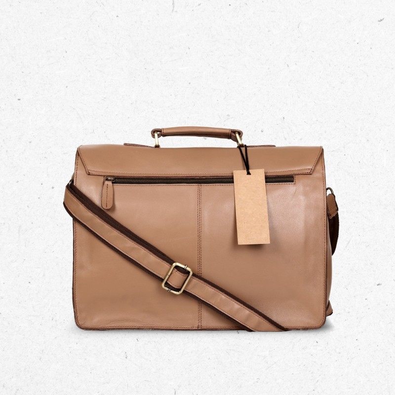 handmade leather briefcase, soft leather briefcase, laptop briefcase, unisex leather bag, beige leather briefcase, leather laptop bag, professional leather briefcase, durable leather bag, YKK zippers briefcase, detachable leather shoulder strap, leather work bag, stylish leather bag, unisex business bag, leather briefcase for men, leather briefcase for women, premium leather bag, leather accessories, business laptop briefcase, antique brass fittings leather bag, professional briefcase