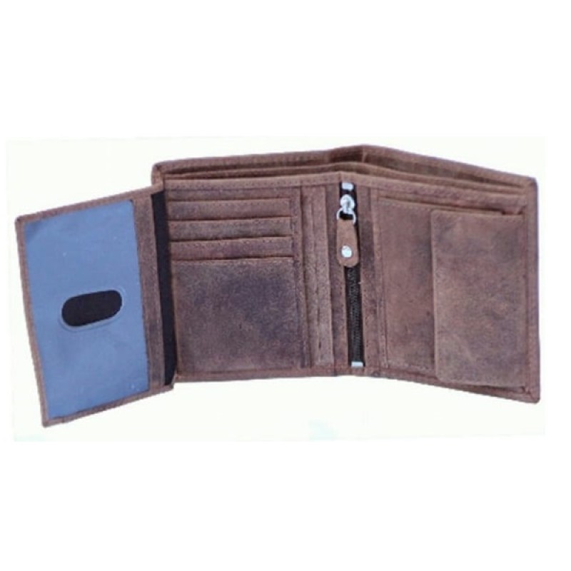 Leather wallet for men, RFID blocking wallet, brown leather wallet, men’s wallets, premium leather wallet, wallet with coin pocket, wallet with ID window, genuine leather wallet, Delhi manufacturer, leather wallet supplier, leather wallet exporter, bulk order leather wallets