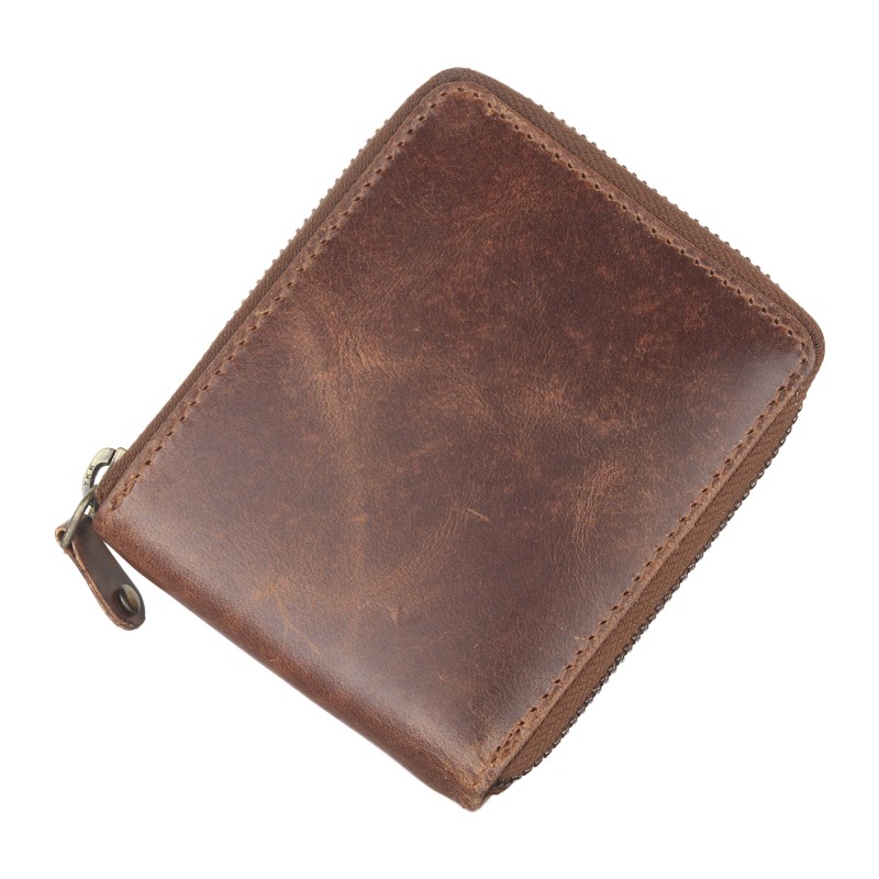 Leather wallet for men, RFID protected wallet, zip-around wallet, genuine leather wallet, men’s wallets, wallet with ID pocket, wallet with hidden compartments, Delhi manufacturer, leather wallet supplier, leather wallet exporter, bulk order leather wallets