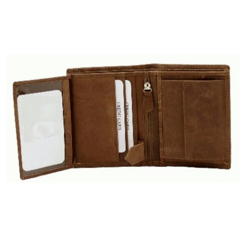 Wallet for men, dad gift wallet, RFID blocking wallet, brown leather wallet, distressed leather wallet, men’s wallets, wallet with coin pocket, wallet with ID window, Delhi manufacturer, leather wallet supplier, leather wallet exporter, bulk order leather wallets