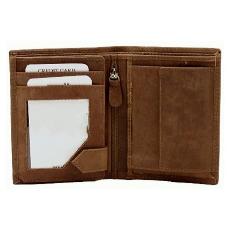Wallet for men, dad gift wallet, RFID blocking wallet, brown leather wallet, distressed leather wallet, men’s wallets, wallet with coin pocket, wallet with ID window, Delhi manufacturer, leather wallet supplier, leather wallet exporter, bulk order leather wallets