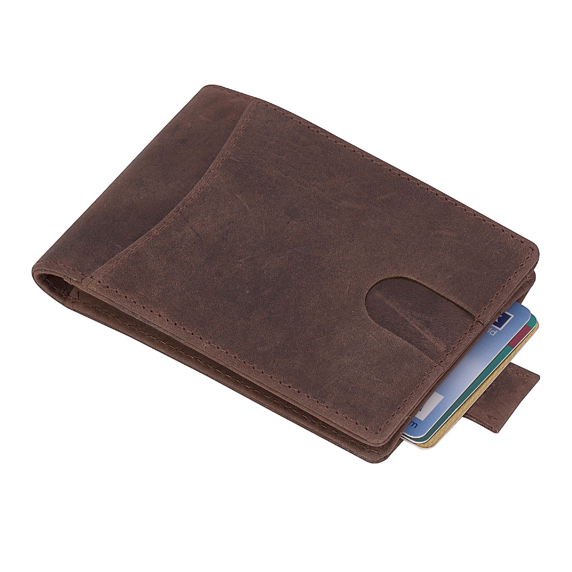 Leather Money Clip Wallet H167