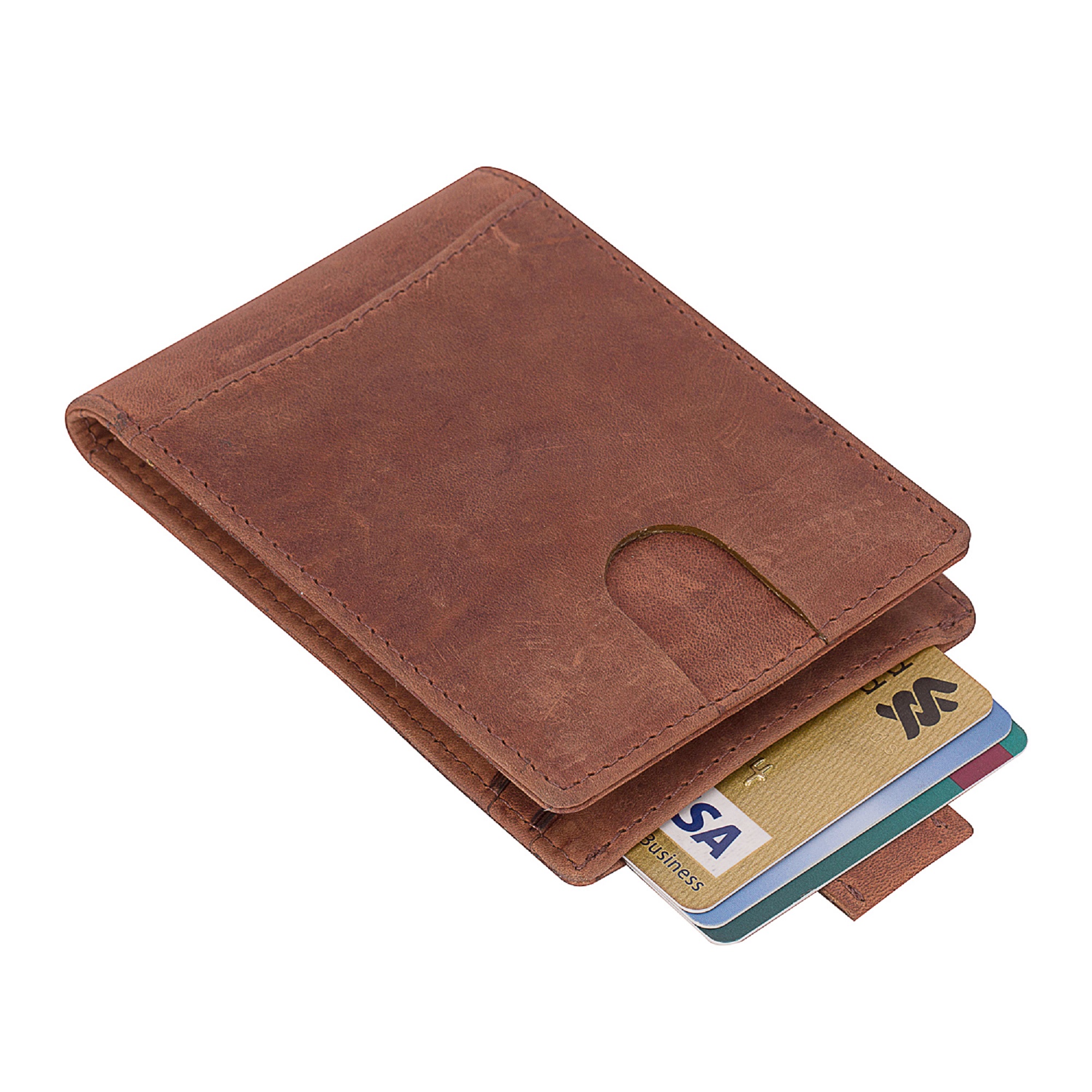 Leather Money Clip Wallet H-165
